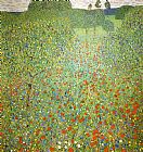 Poppy Field by Gustav Klimt